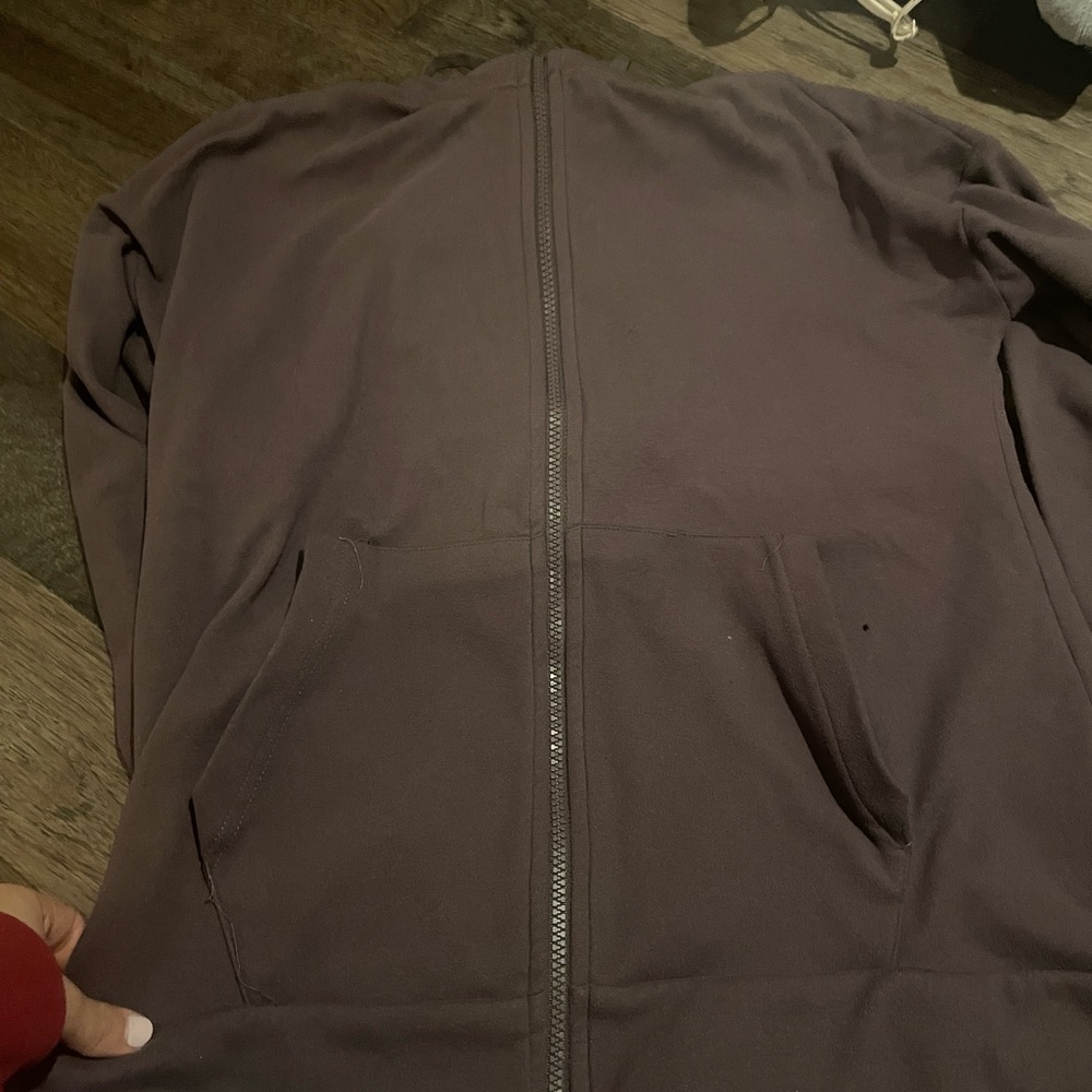 Brown fleece zip up